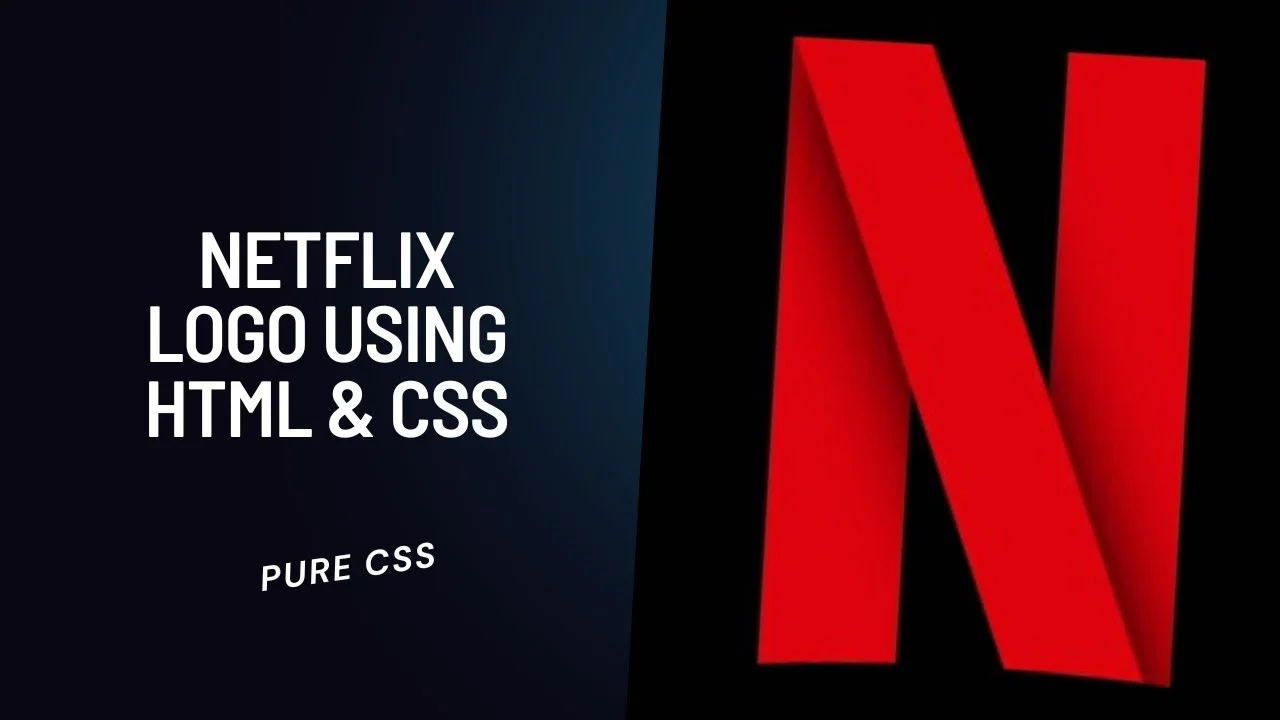 Netflix Logo using HTML & CSS | Pure CSS Logo