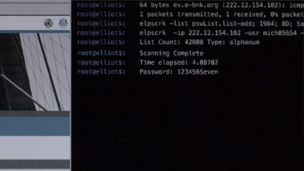 elpscrk, il password cracker di Elliot in azione