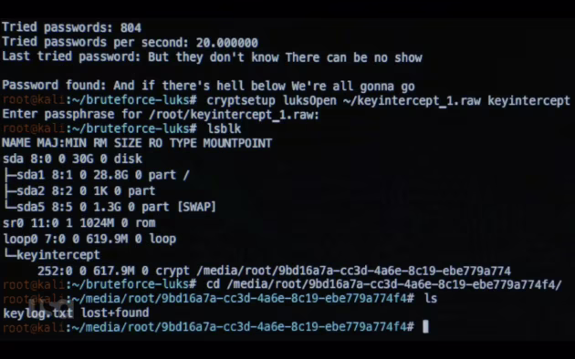 La password scoperta tramite bruteforce