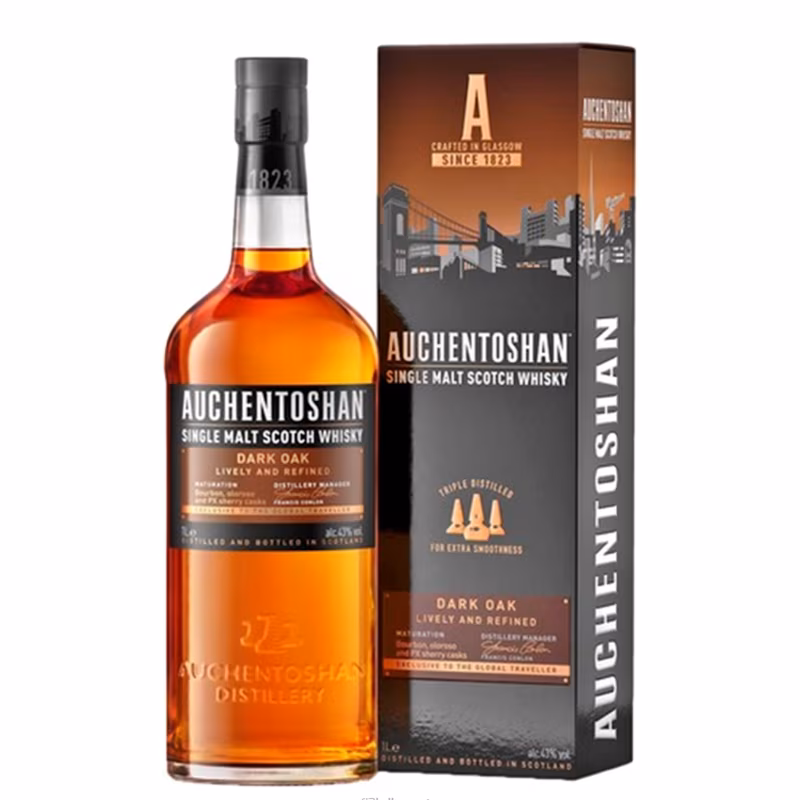 Auchentoshan Dark Oak Single Malt Scotch Whisky 43% 1 l