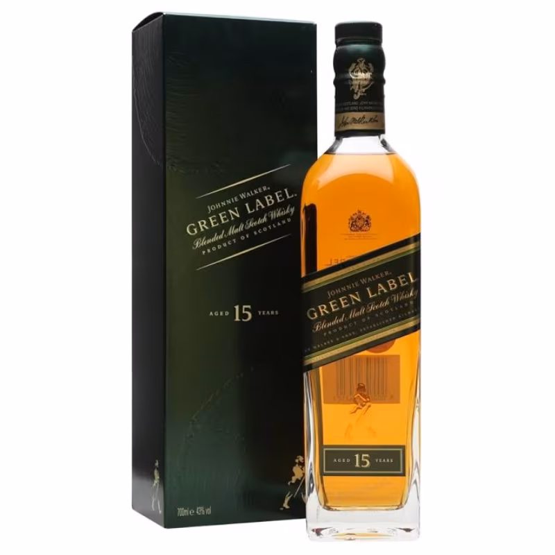Johnnie Walker Green Label 15 Years Old Whisky 43% 0.7 l
