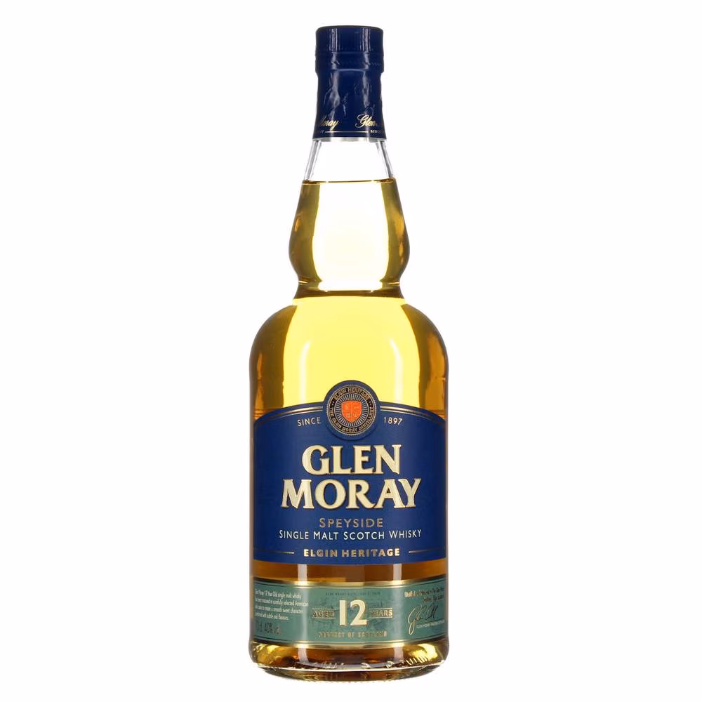 Glen Moray 12 YO Speyside Single Malt Scotch Whisky 40% 0.7 l