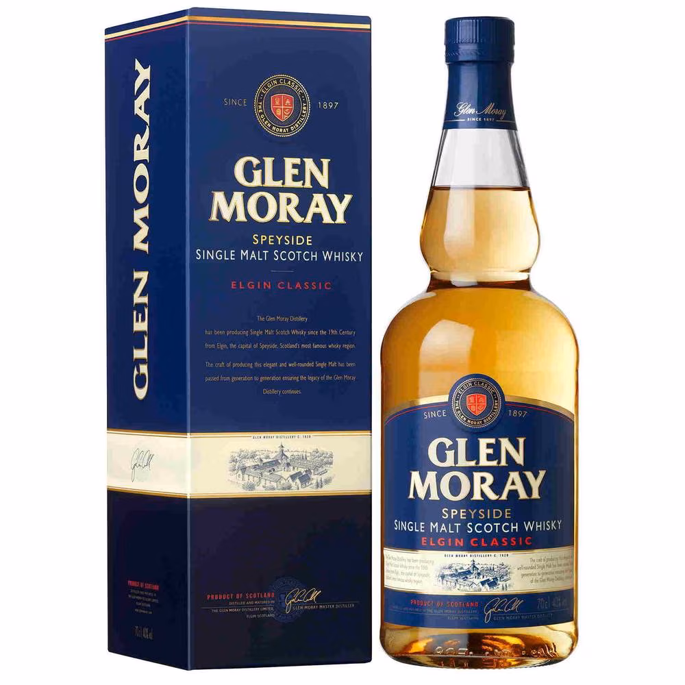 Glen Moray Classic Speyside Single Malt Scotch Whisky 40% 0.7 l