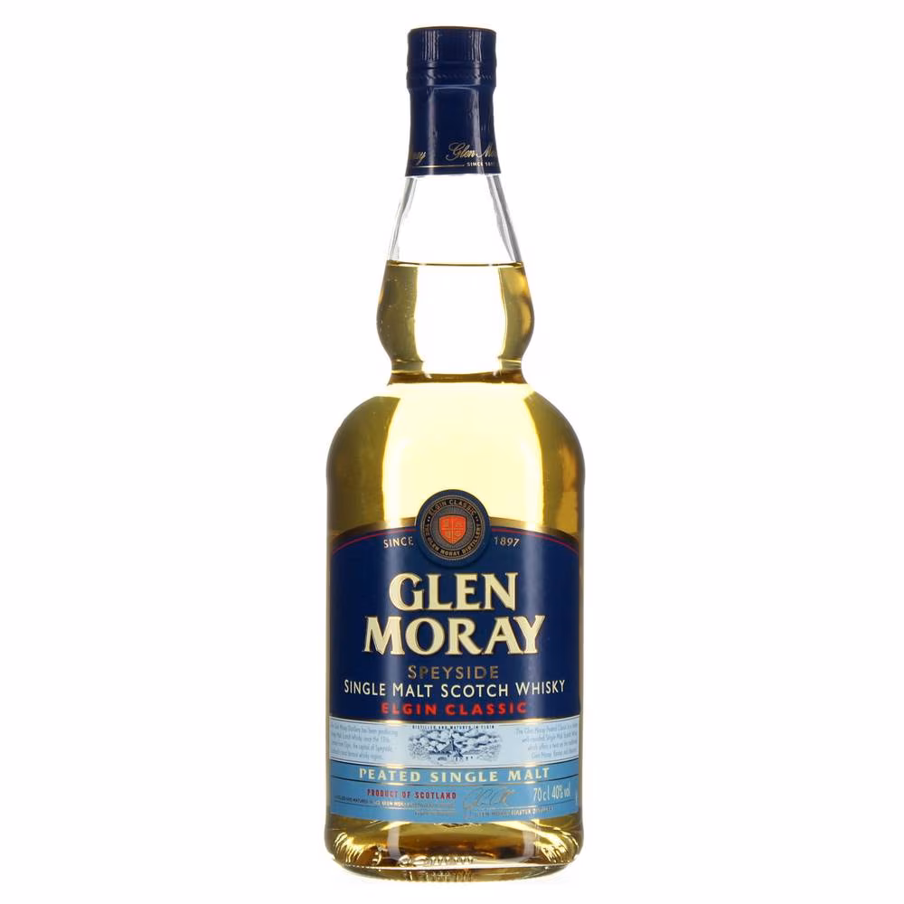 Glen Moray Peated Speyside Single Malt Scotch Whisky 40% 0.7 l