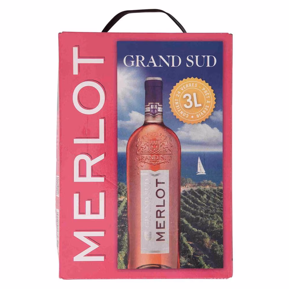 Grand Sud Merlot Rosé 12.5% 3 l BIB