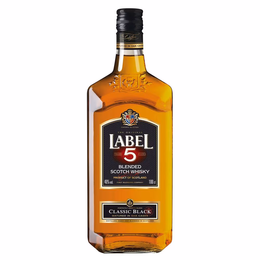 Label 5 Bourbon Barrel Scotch Whisky 40% 1 l
