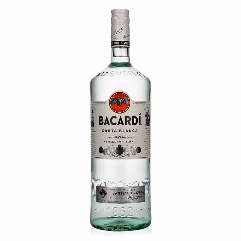 Bacardi Carta Blanca Superior White Rum 37.5% 1.5 l