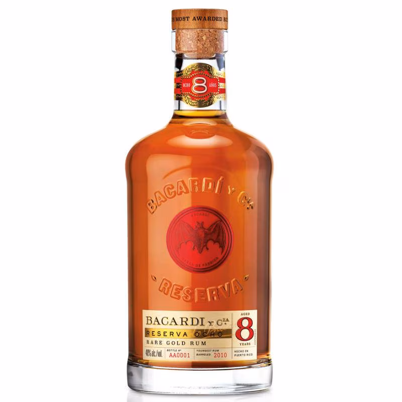 Bacardi Ron 8 Años Reserva Superior 40% 0.7 l