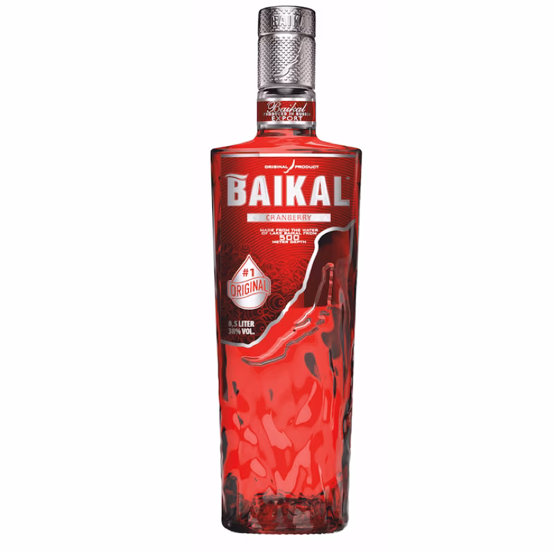 Baikal Cranberry Vodka 38% 0.5 l