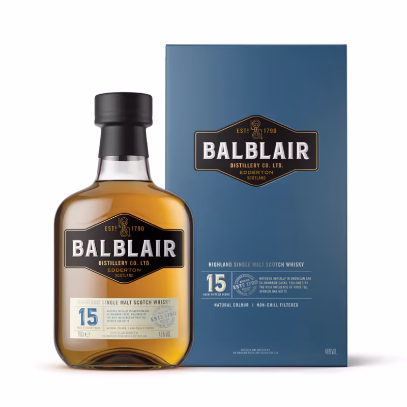 Balblair 15 Years Old Highland Single Malt Whisky 46% 0.7 l
