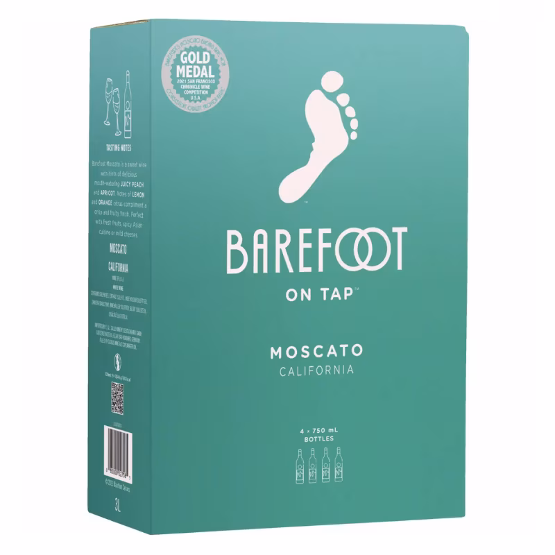 Barefoot Moscato 9% 3 l BIB Filled: 07.04.2026