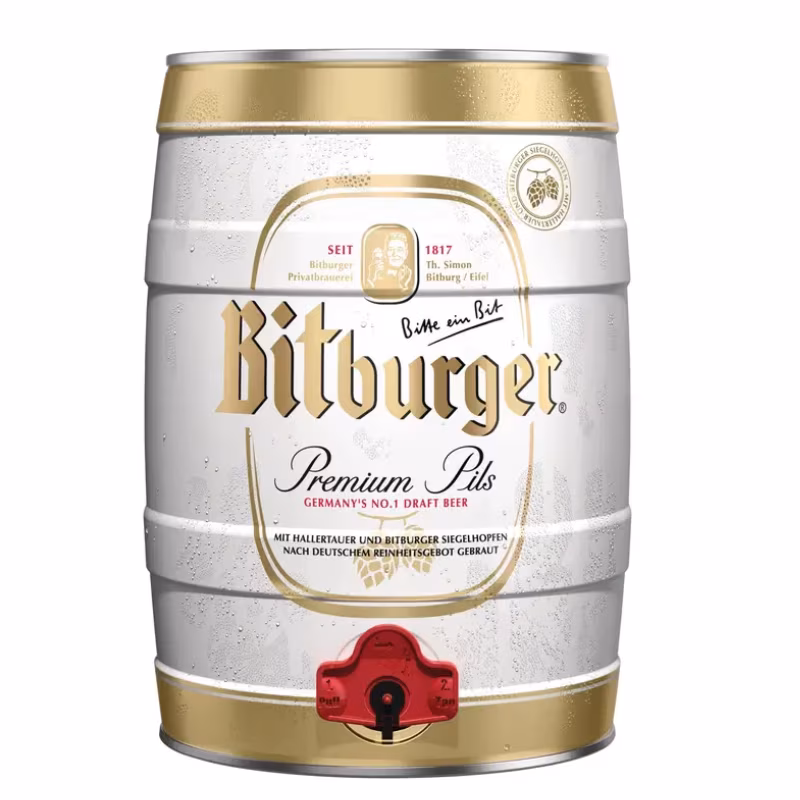 Bitburger Premium Pils 4.8% 5 l