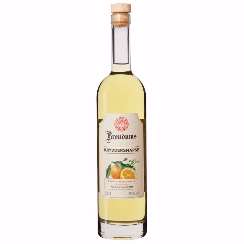 Brøndums Kryddersnapse Orange & Dild 30% 0.5 l