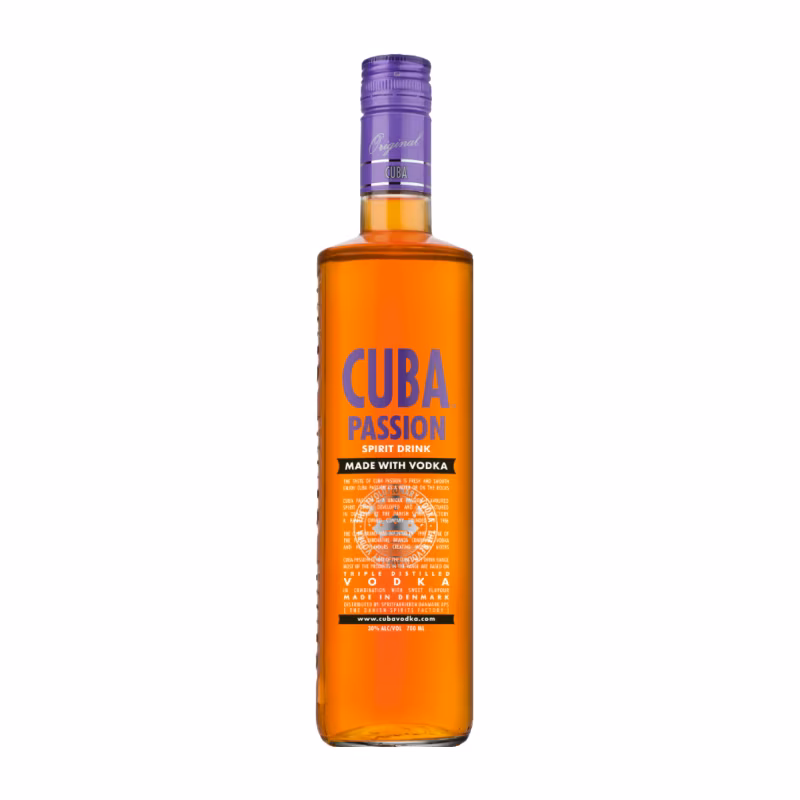 Cuba Passion Spirit Drink Made With Vodka 30% 0.7 l