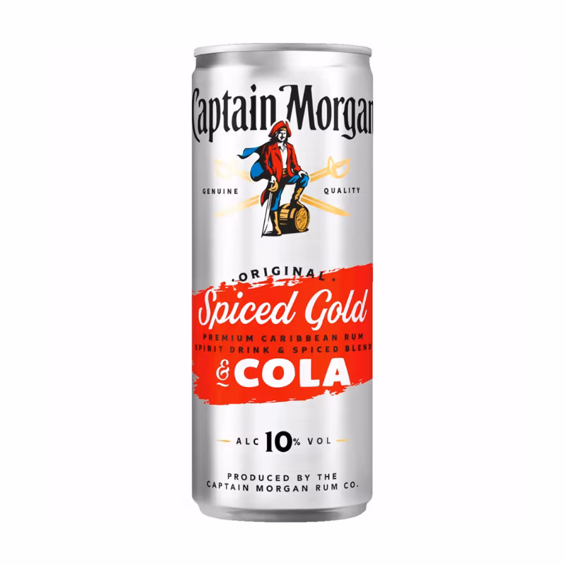 Captain Morgan Spiced Gold & Cola 10% 0.25 l DPG