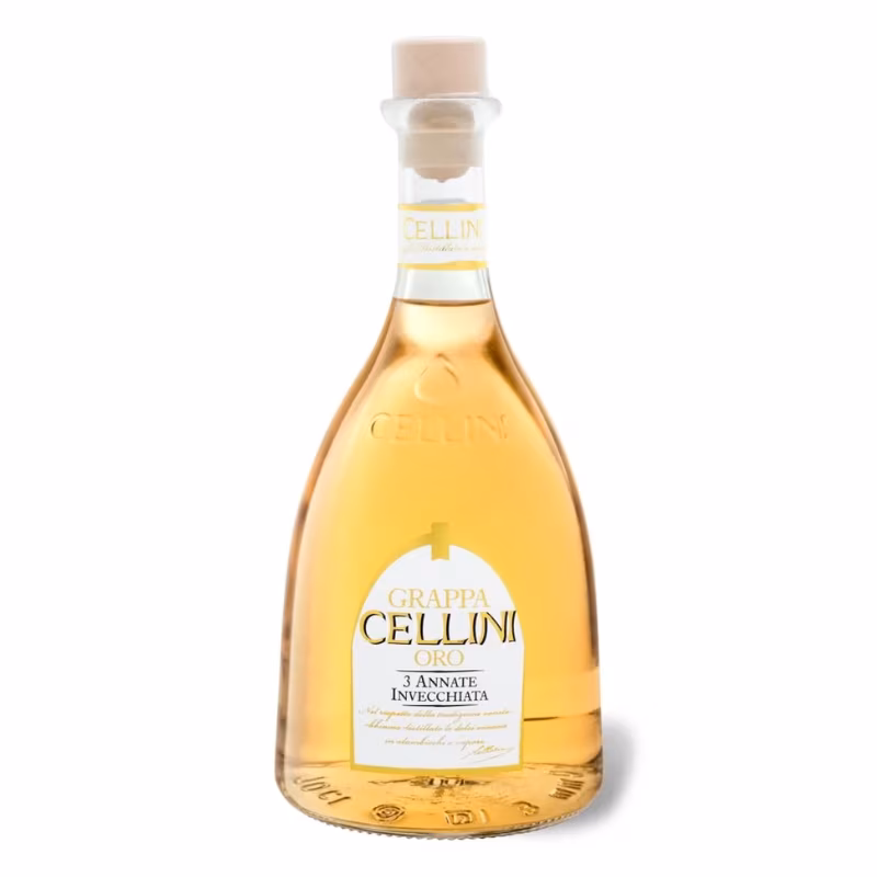 Cellini Grappa Oro 38% 0.7 l