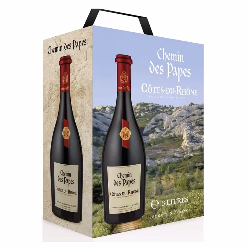 Chemin des Papes Côtes du Rhône Red 14% 3 l BIB