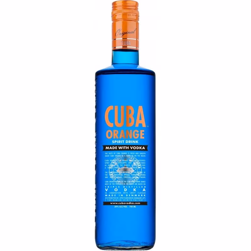 Cuba Orange Spirit Drink Made With Vodka 30% 0.7 l