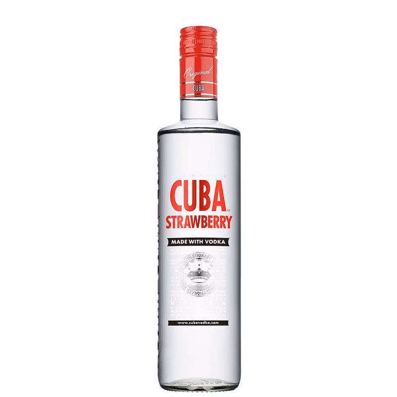Cuba Strawberry Spirit Drink Made With Vodka 30% 0.7 l