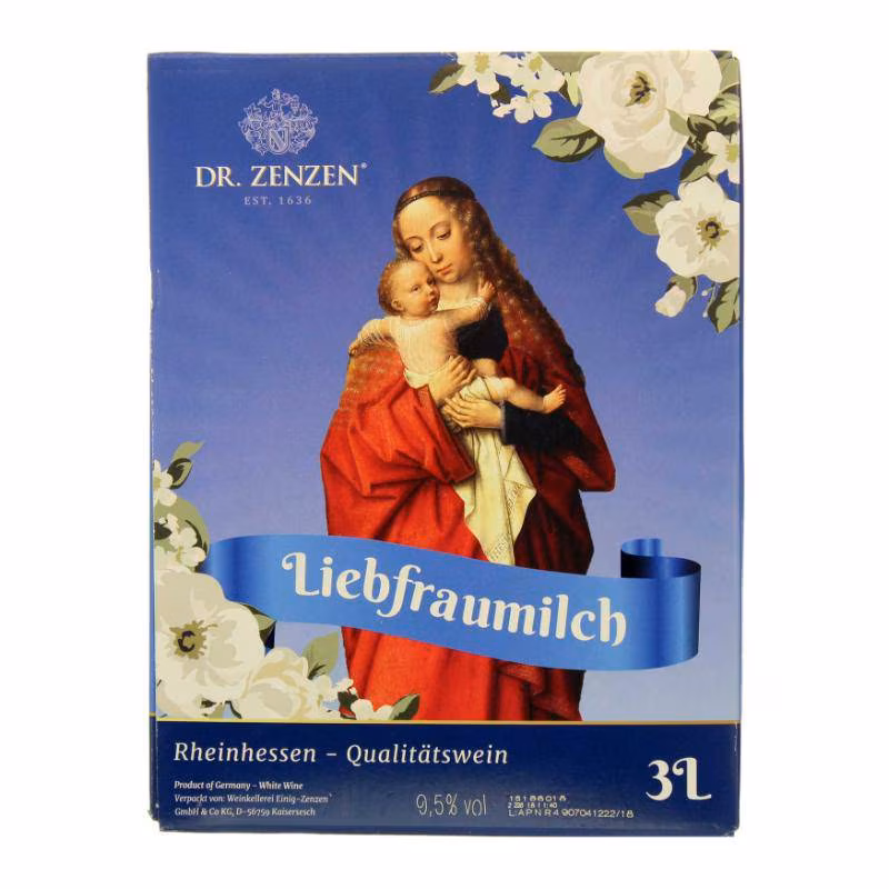 Dr. Zenzen Liebfraumilch Rheinhessen Qualitätswein 9.5% 3 l BIB