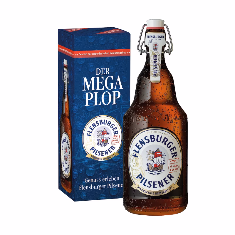 Flensburger Pilsner Mega Plop 4.8% 2 l