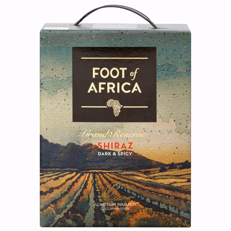 Foot of Africa Grand Reserve Shiraz Dark & Spicy 13.5% 3 l BIB