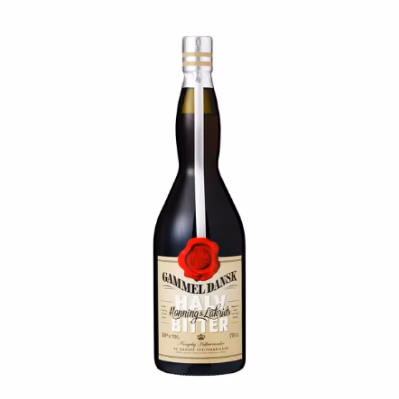 Gammel Dansk Halvbitter Honning-Lakrids 30% 0.7 l