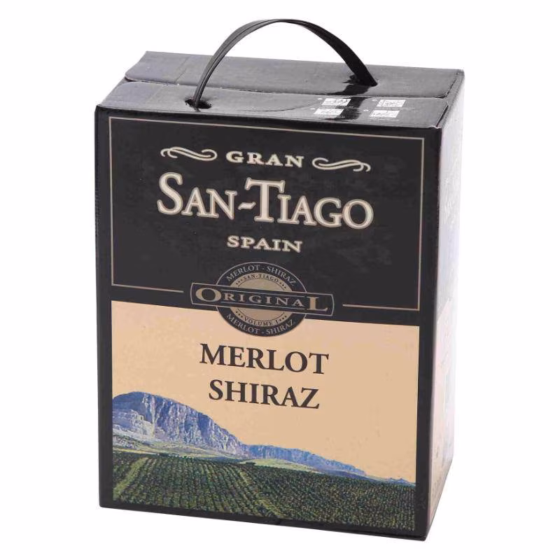 Gran San-Tiago Merlot Shiraz 13.5% 3 l BIB
