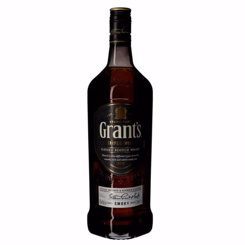 Grants Triple Wood Smoky Blended Scotch Whisky 40% 1 l