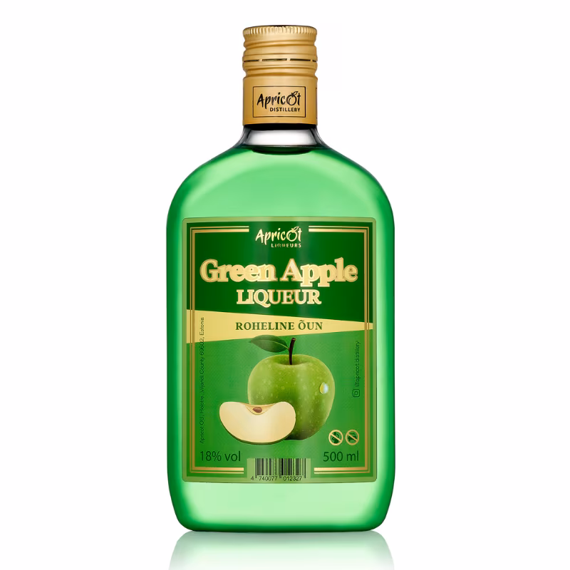 Green Apple Liqueur 18% 0.5 l PET