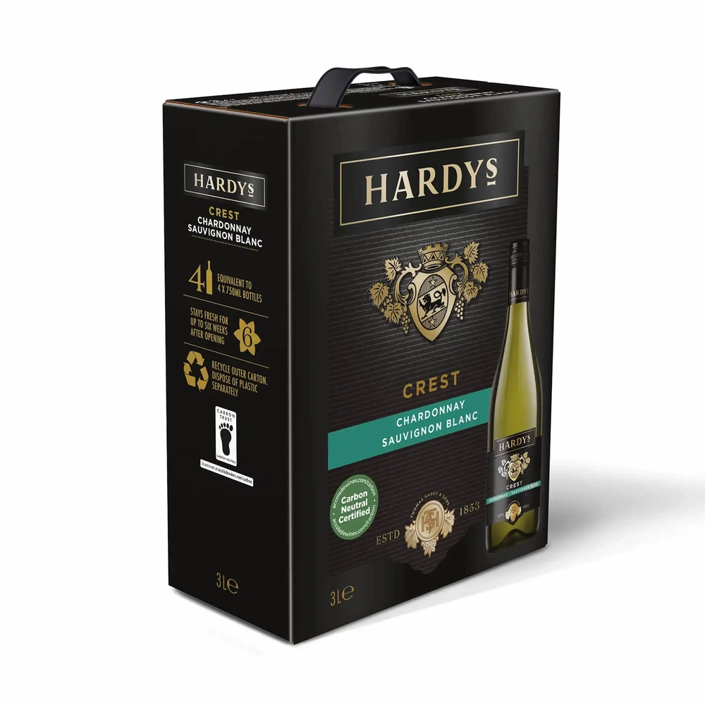 Hardy’s Crest Chardonnay  Sauvignon Blanc 12.5%  3 l BIB