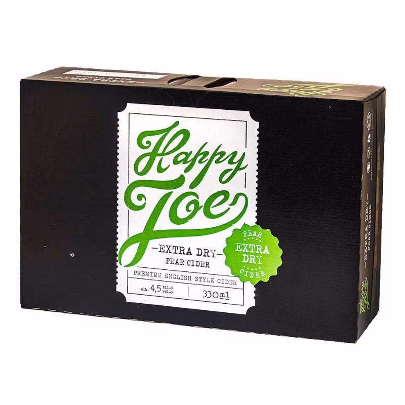 Happy Joe Extra Dry Pear Cider 4.5% 24×0.33 l
