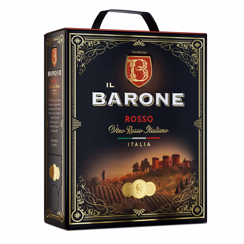 Il Barone Vino Rosso Italiano 12.5% 3 l BIB