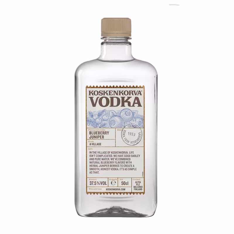 Koskenkorva Vodka Blueberry Juniper 37.5% 0.5 l PET