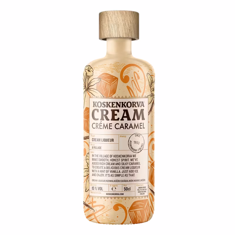 Koskenkorva Cream Creme Caramel Liqueur 15% 0.5 l