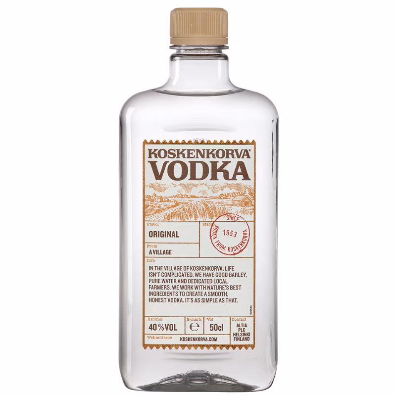 Koskenkorva Vodka 40% 0.5 l PET