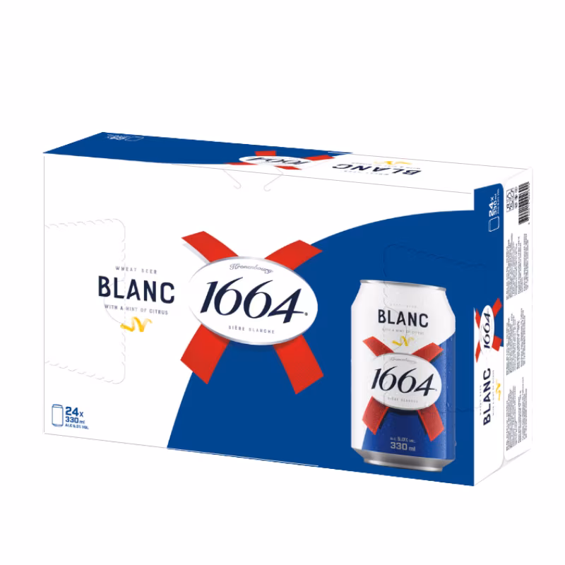 Kronenbourg 1664 Blanc 5% 24×0.33 l CAN