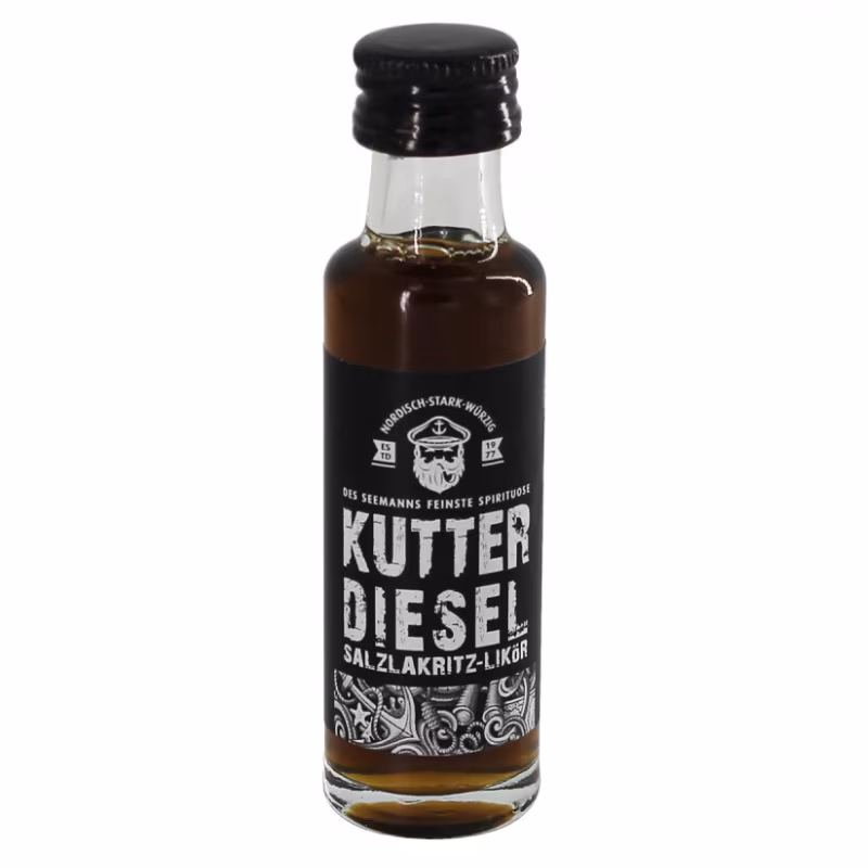 Kutterdiesel Salzlakritz Likör 20% 0.02 l MINI