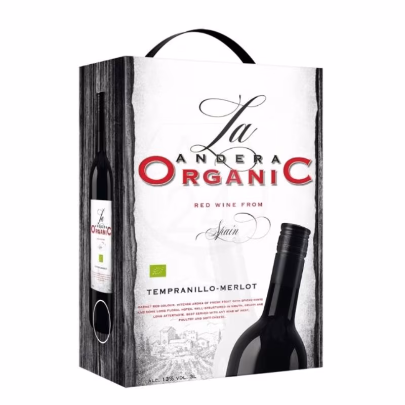 La Andera Organic Tempranillo Merlot 13% 3 l BIB
