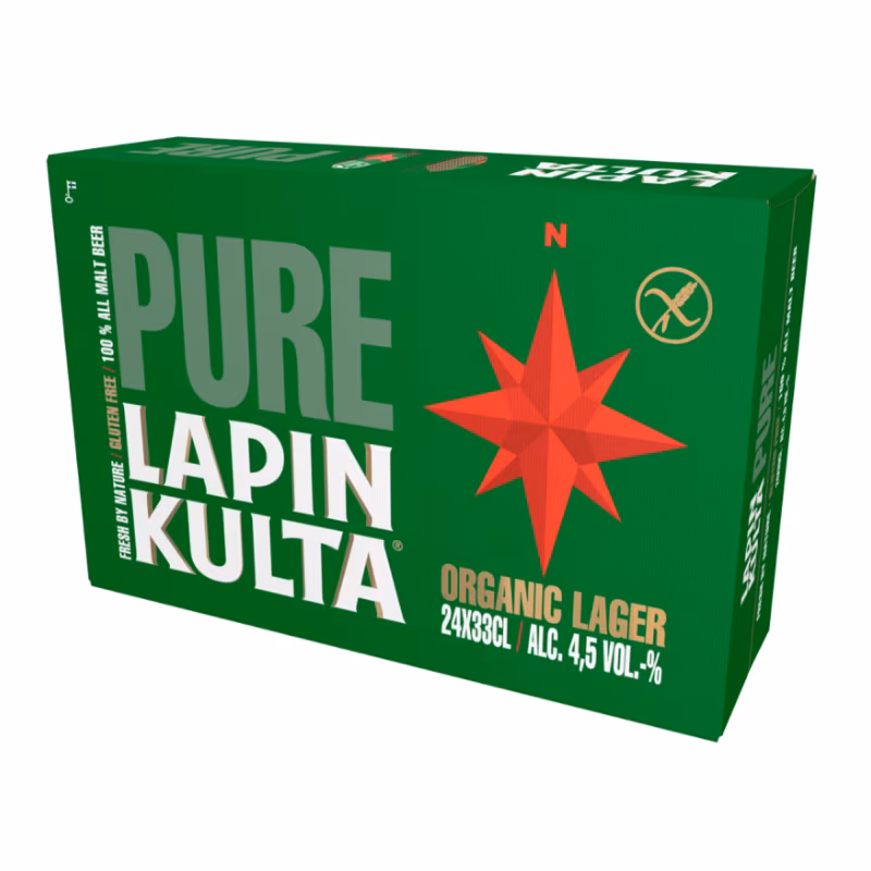 Lapin Kulta Pure Organic 4.5% 24×0.33 l