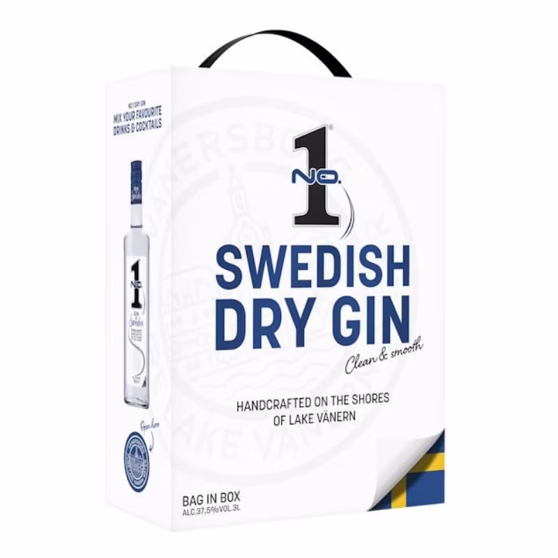 No.1 Swedish Dry Gin 37.5% 3 l BIB