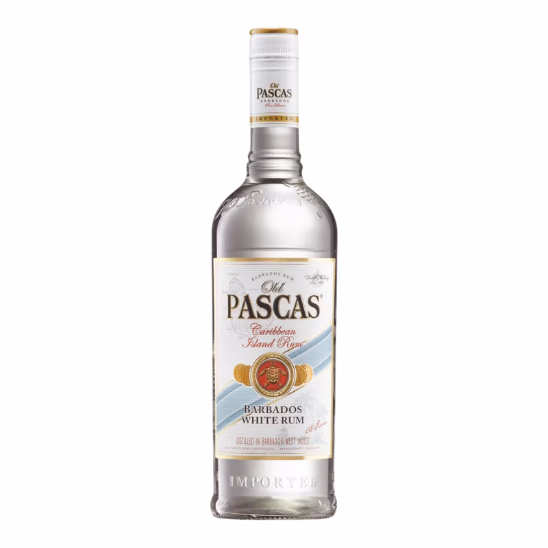 Old Pascas Barbados White Rum 37.5% 1 l