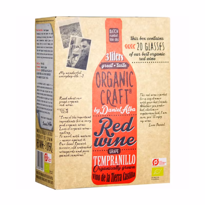 Organic Craft Tempranillo Red  BIO 13.5% 3 l BIB
