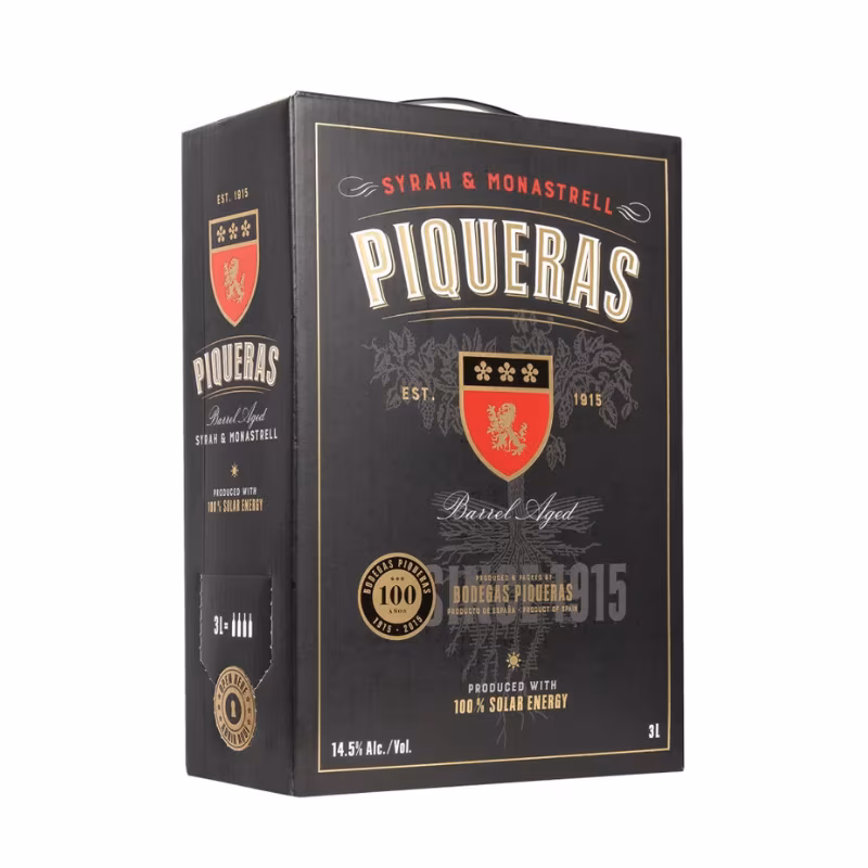 Bodegas Piqueras Syrah-Monastrell 14.5% 3 l BIB