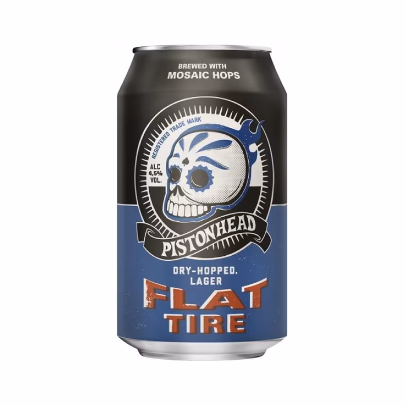 Pistonhead Flat Tire Dry-Hopped Lager 4.5% 24×0.33 l