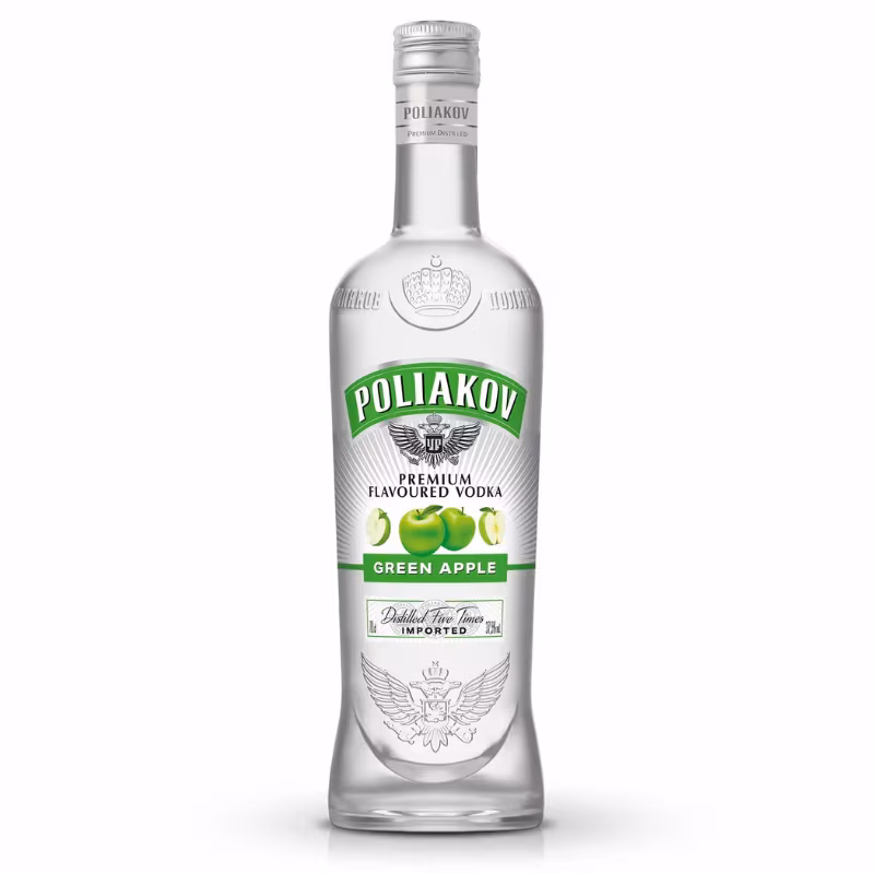 Poliakov Vodka Green Apple 37.5% 0.7 l