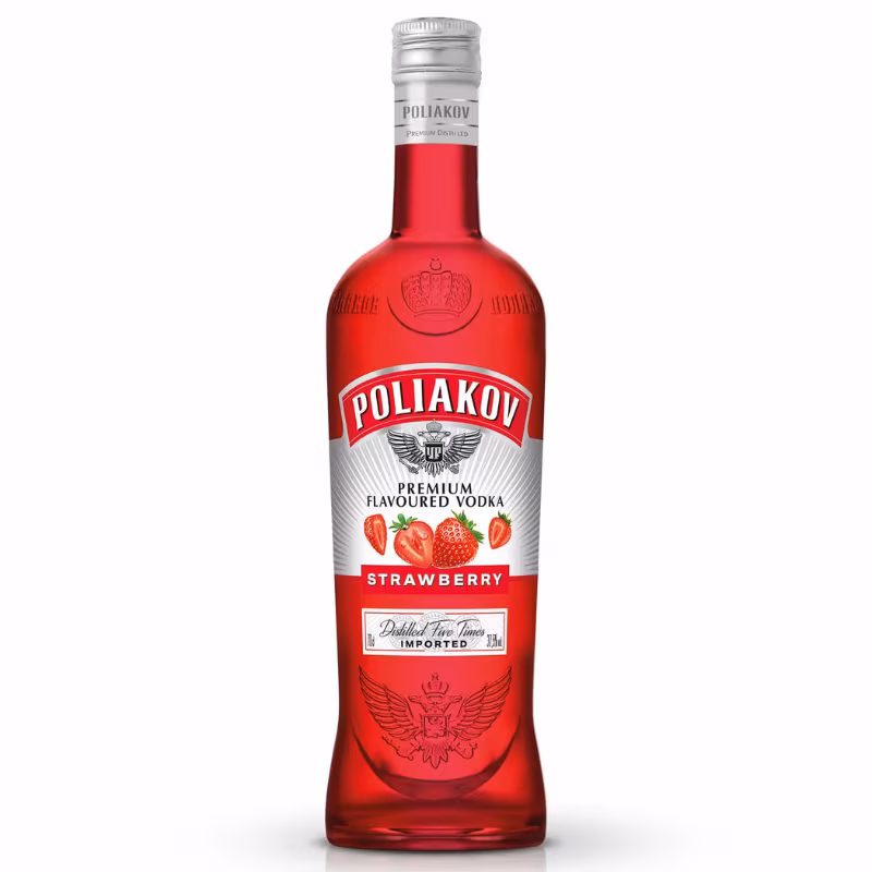 Poliakov Vodka Strawberry 37.5% 0.7 l