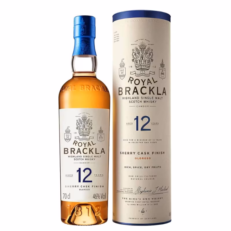 Royal Brackla 12 YO Whisky 46% 1 l