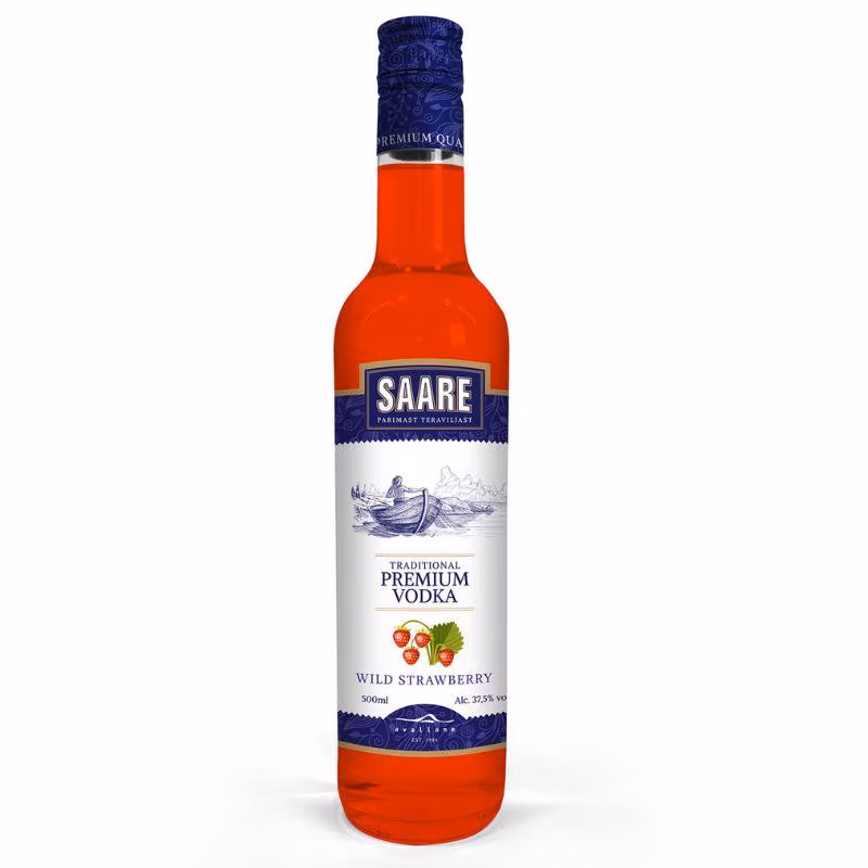 Saare Vodka Wild Strawberry 37.5% 0.5 l