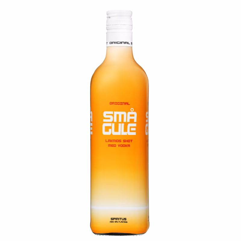 Små Gule Lakrids Shot med Vodka 16.4% 1 l